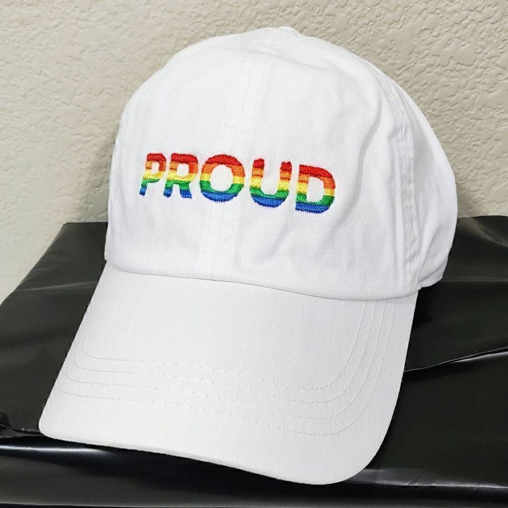 Stand Proud Rainbow Adjustable Baseball Cap Hat Womens
